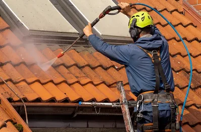 Démoussage et hydrofuge de toiture à Thibouville
